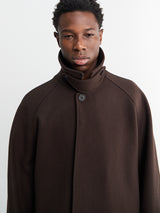 Studio Nicholson - Raglan Wool Coat in Espresso
