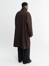Studio Nicholson - Raglan Wool Coat in Espresso