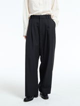Studio Nicholson - Women's Double Pleat Volume Pants in Black