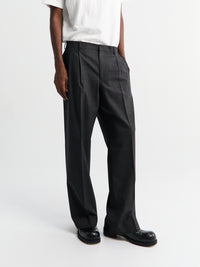 Sunflower - Wide Pleated Trousers in Antracite