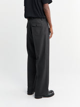 Sunflower - Wide Pleated Trousers in Antracite