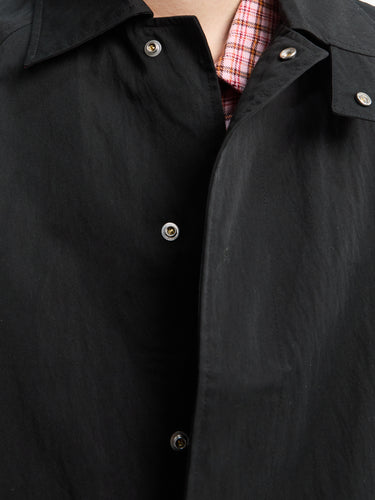 Sunflower - Short Raglan Coat in Black