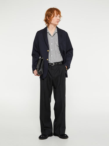 Sunflower - Wide Pleated Trousers in Black