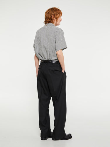 Sunflower - Wide Pleated Trousers in Black