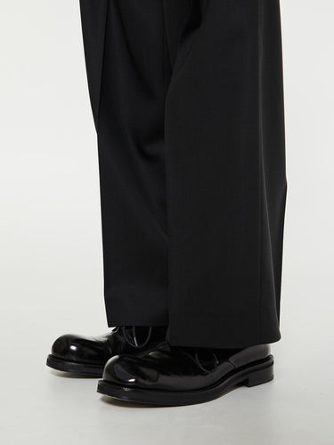 Sunflower - Wide Pleated Trousers in Black