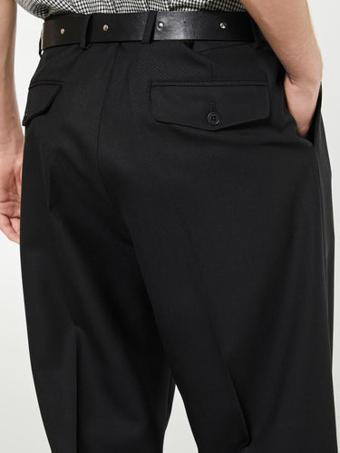 Sunflower - Wide Pleated Trousers in Black
