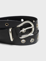 Sunflower - Eyelet Belt 3cm in Black