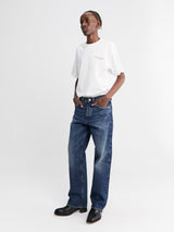 Sunflower - Loose Jeans in Dark Blue Worn