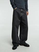Sunflower - Super Wide Jeans in Black Stone