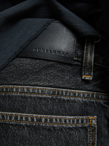 Sunflower - Super Wide Jeans in Black Stone