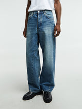 Sunflower - Wide Twist Jeans in Dark Blue Vintage
