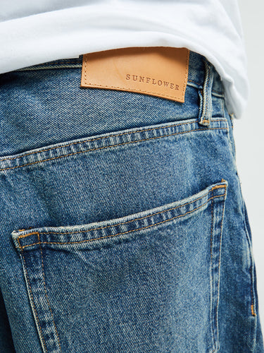 Sunflower - Wide Twist Jeans in Dark Blue Vintage