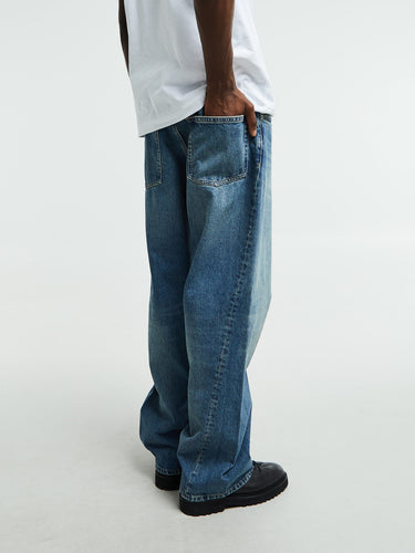 Sunflower - Wide Twist Jeans in Dark Blue Vintage