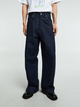 Sunflower - Super Wide Jeans in Simple Rinse Blue
