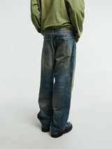 Sunflower - Wide Twist Jeans in Dirty Blue