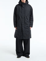 Sunflower - Waxed Parka Coat in Black