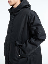 Sunflower - Waxed Parka Coat in Black