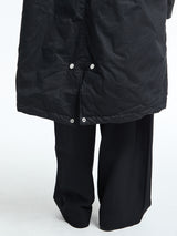 Sunflower - Waxed Parka Coat in Black