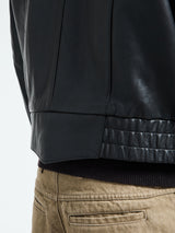 Sunflower - Polo Leather Jacket in Black