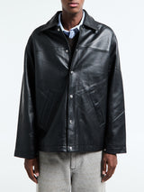 Sunflower - Coach Leather Jacket in Black