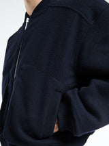Sunflower - Wool Bomber Jacket in Navy