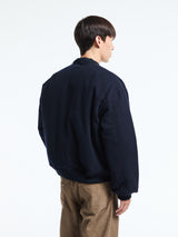 Sunflower - Wool Bomber Jacket in Navy
