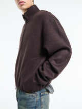Sunflower - Wool Half Zip in Brown
