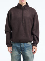 Sunflower - Wool Half Zip in Brown