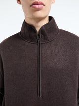 Sunflower - Wool Half Zip in Brown