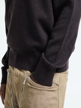 Sunflower - Moon Merino V-Neck Knit in Brown