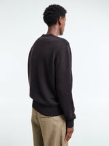 Sunflower - Moon Merino V-Neck Knit in Brown