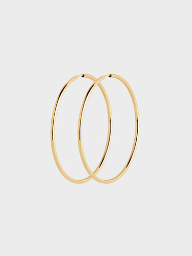 Maria Black - Senorita 50 Hoop Earrings with Gold Plating