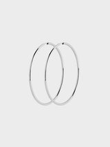Maria Black - Senorita 50 Hoop Earrings in Silver