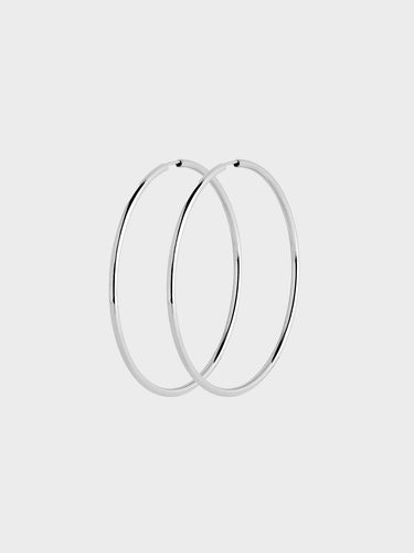 Maria Black - Senorita 50 Hoop Earrings in Silver