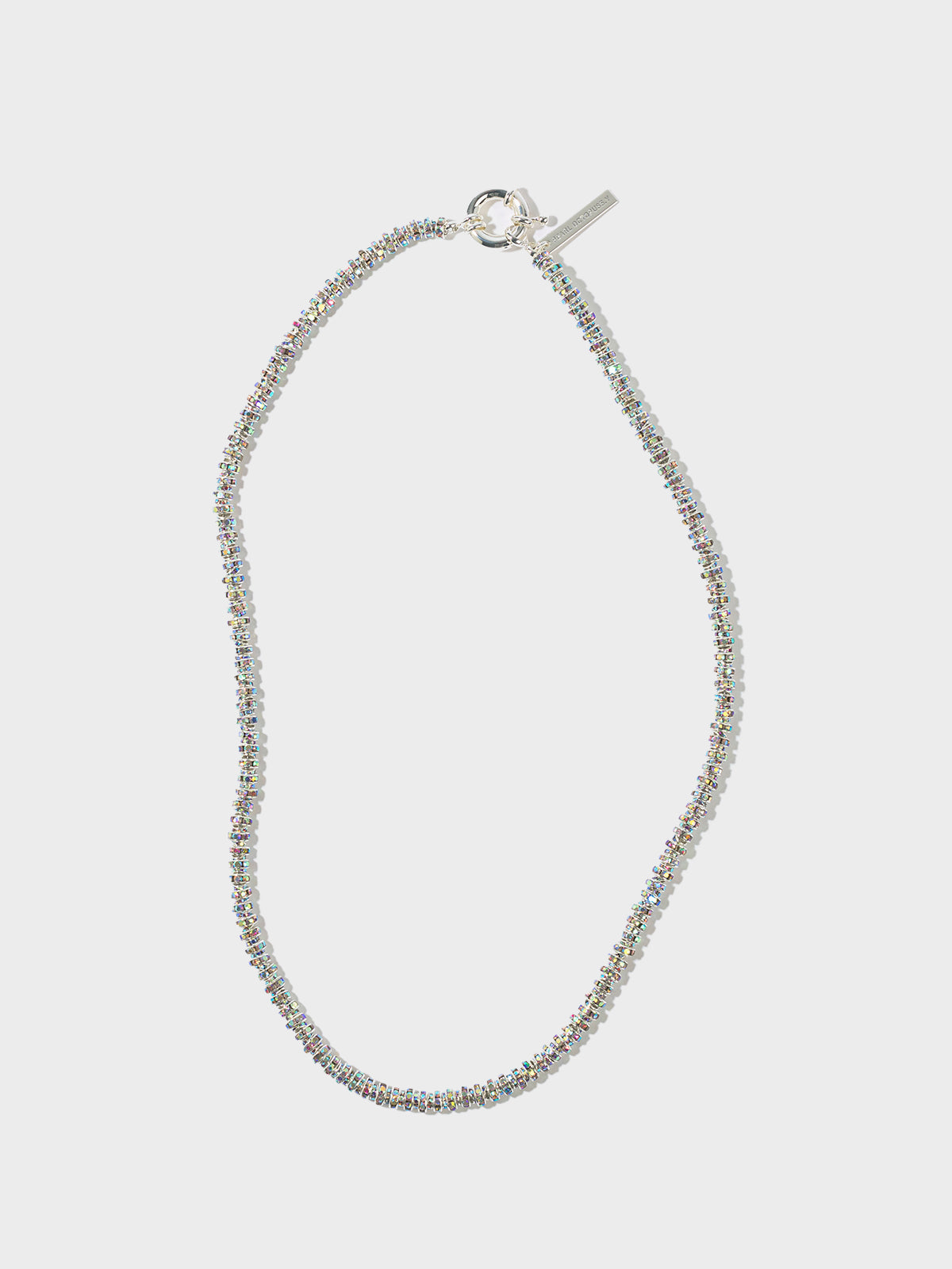 Pearl Octopuss.y - Skinny Diamond Necklace in Silver