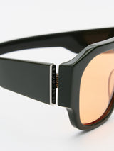 Flatlist - Flatlist x Sunflower Shade 02 Sunglasses in Forest Green and Solid Orange Lens