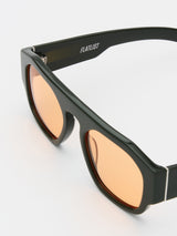 Flatlist - Flatlist x Sunflower Shade 02 Sunglasses in Forest Green and Solid Orange Lens