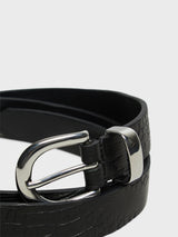 Sunflower - Croc Belt 2.5 in Black