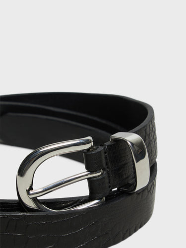 Sunflower - Croc Belt 2.5 in Black