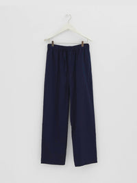 Tekla - Poplin Pyjamas Pants in True Navy