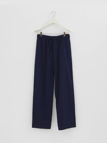 Tekla - Poplin Pyjamas Pants in True Navy