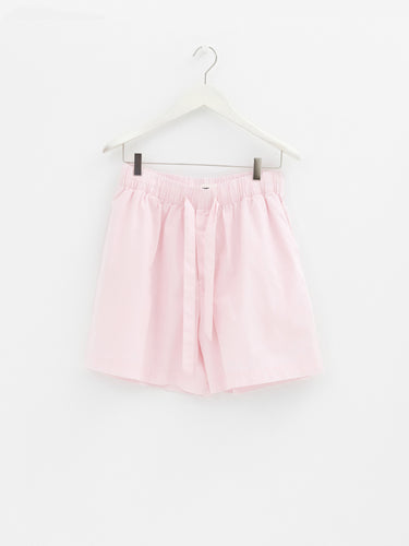 Tekla - Poplin Pyjamas Shorts in Soft Pink