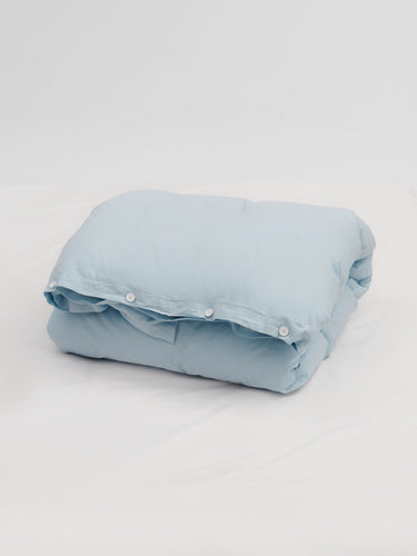 Tekla - Percale Duvet Cover in Sky Blue
