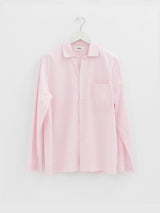 Tekla - Poplin Pyjamas Shirt in Soft Pink