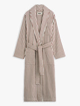 Tekla - Hooded Bathrobe in Ripple Stripes