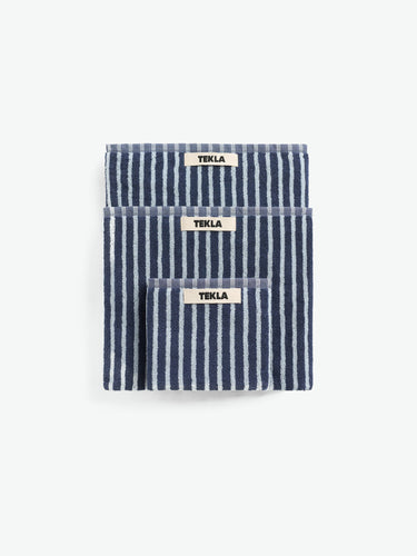 Tekla - Terry Towel in River Stripes