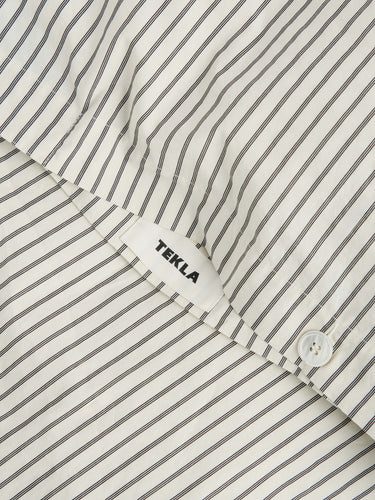 Tekla - Percale Duvet Cover In Pickford Stripes