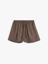 Tekla - Women's Shorts in Serra Checks