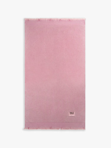 Tekla - Beach Towel in Sun Bleached Fuchsia