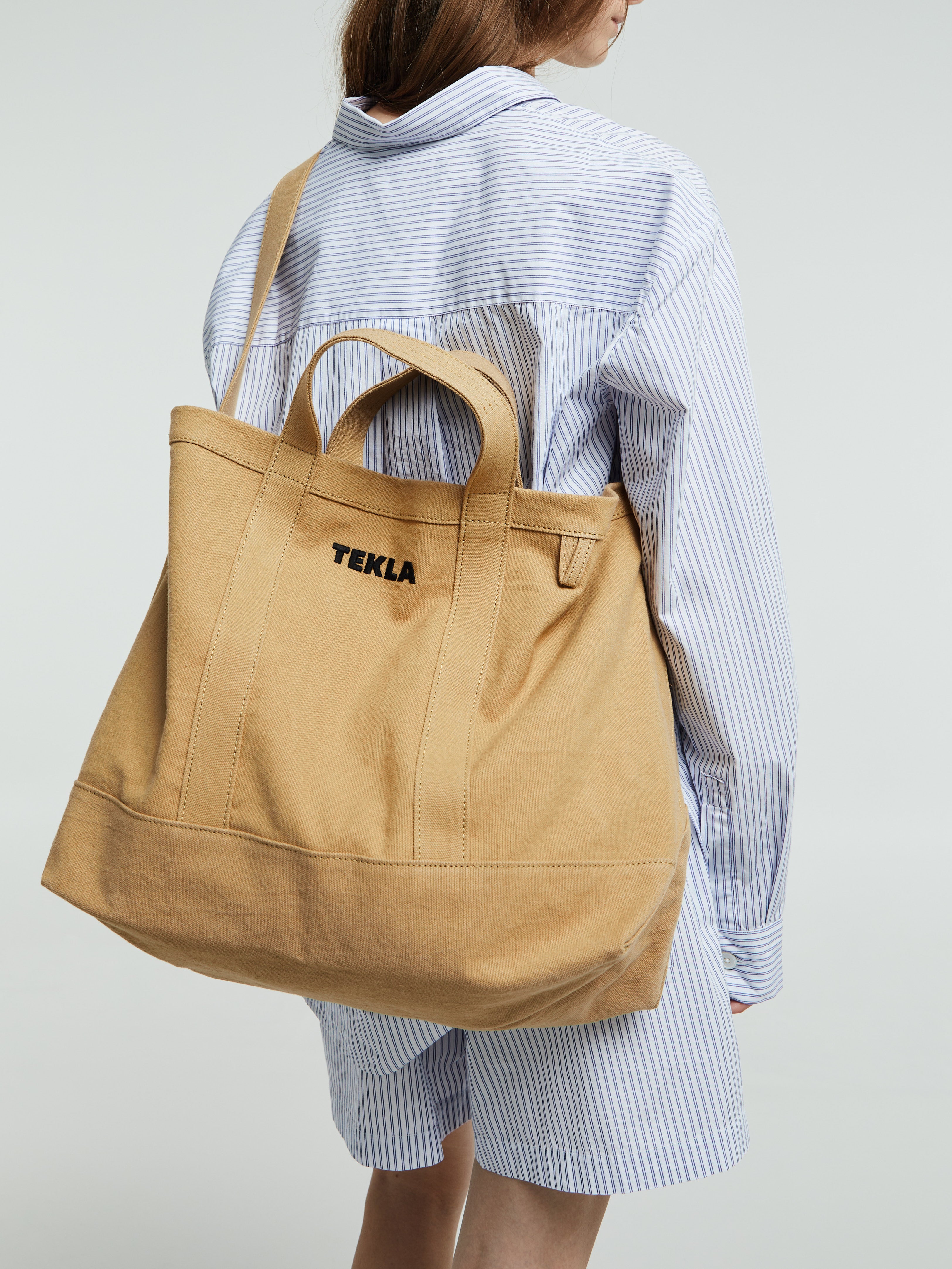 Tekla Beach Bag in Camel - Main Image